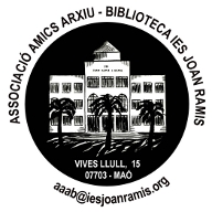 Associació amics arxiu-biblioteca IES Joan Ramis